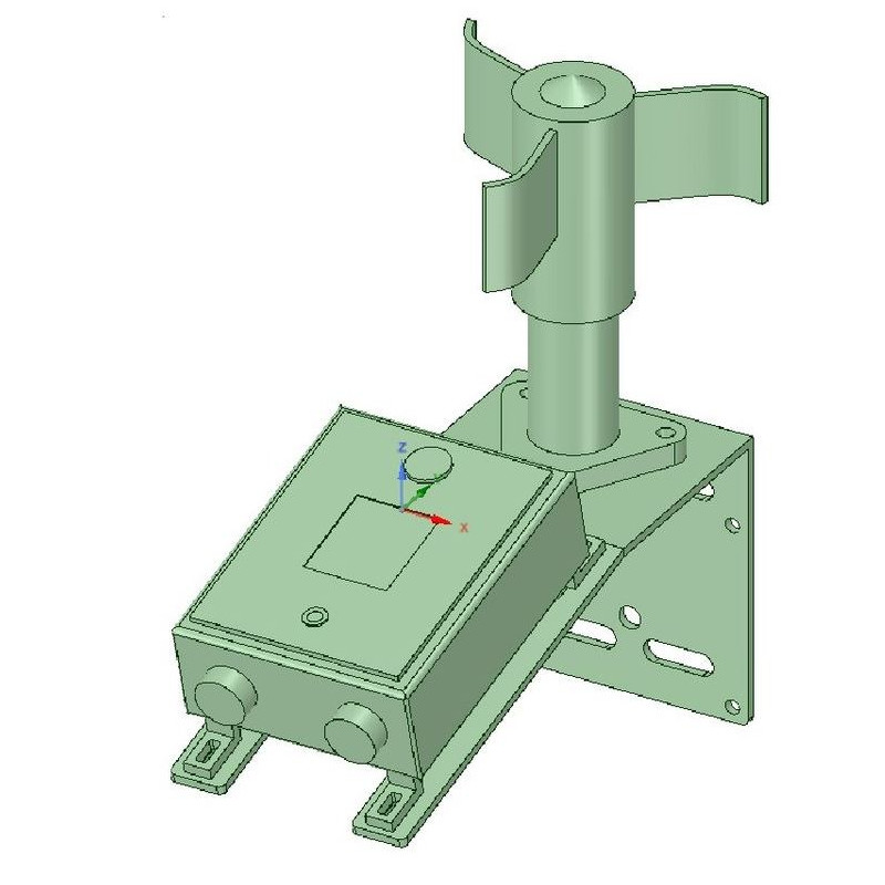 Lunatico Bracket with clamp for mounting weather sensor and anemometer