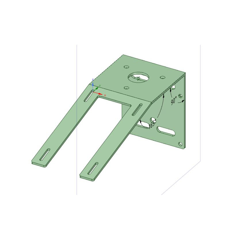 Lunatico Bracket for mounting weather sensor and anemometer