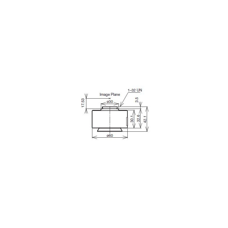 Evident Olympus Camera adaptor TV Adapter U-TV0.5XC-3-8, C-Mount Adapter