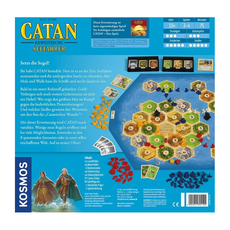 Kosmos Verlag The Settlers of Catan - Seafarers Expansion