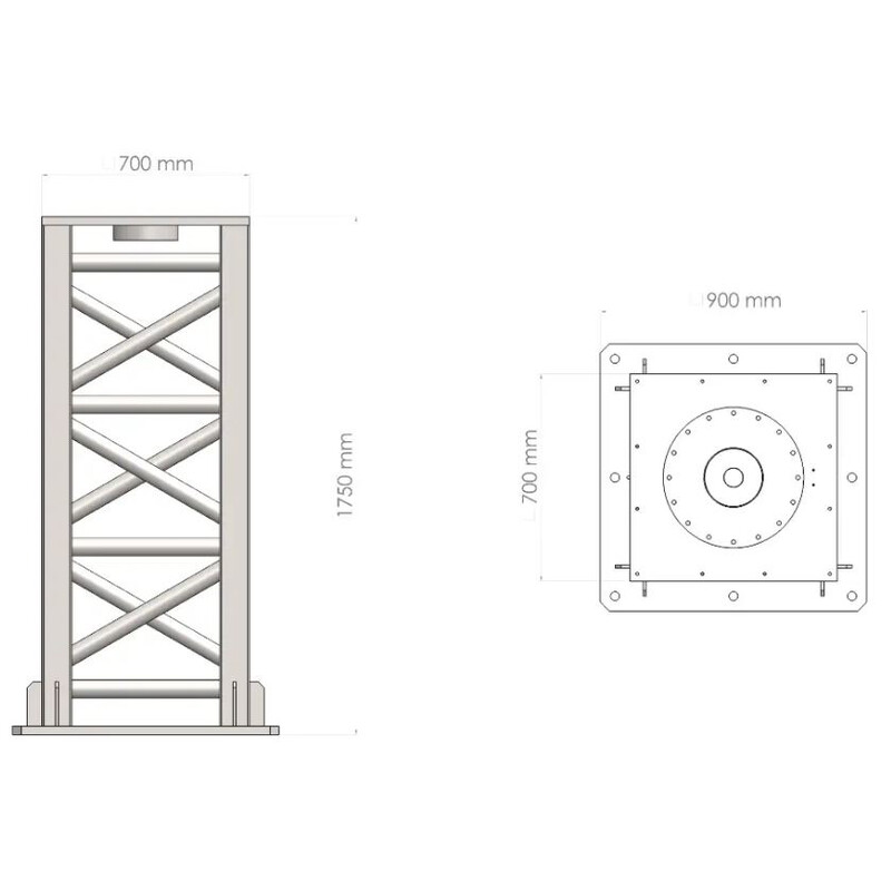 Radio2Space Advanced Radio Telescope Spider 500A with waterproof mount