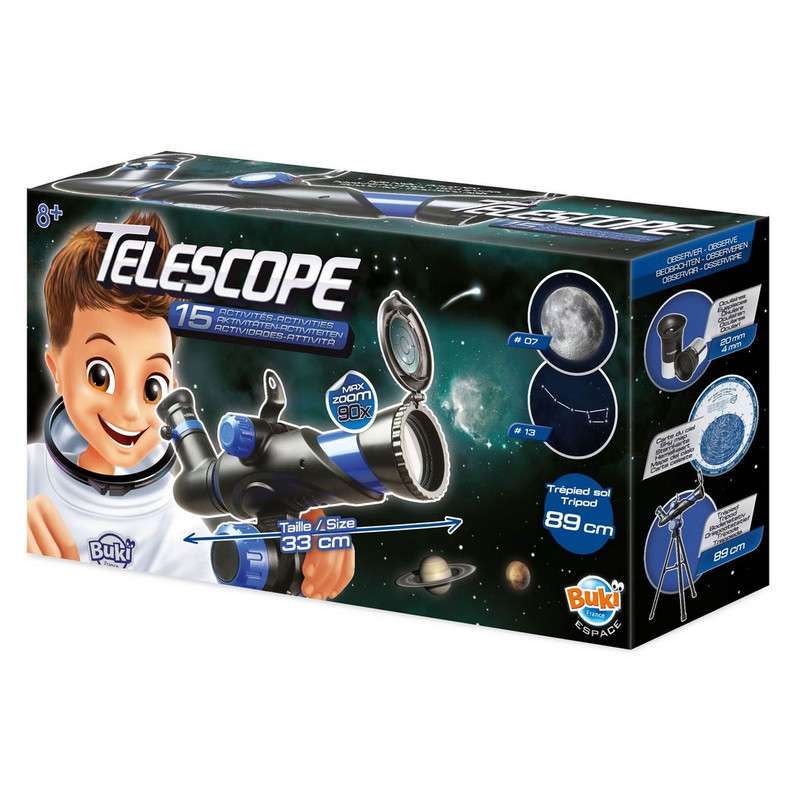 ToyBox - This telescope from Buki France is the perfect way for little ones  to observe the world around them during day and night 🔭 Use the tripod to  steady the image