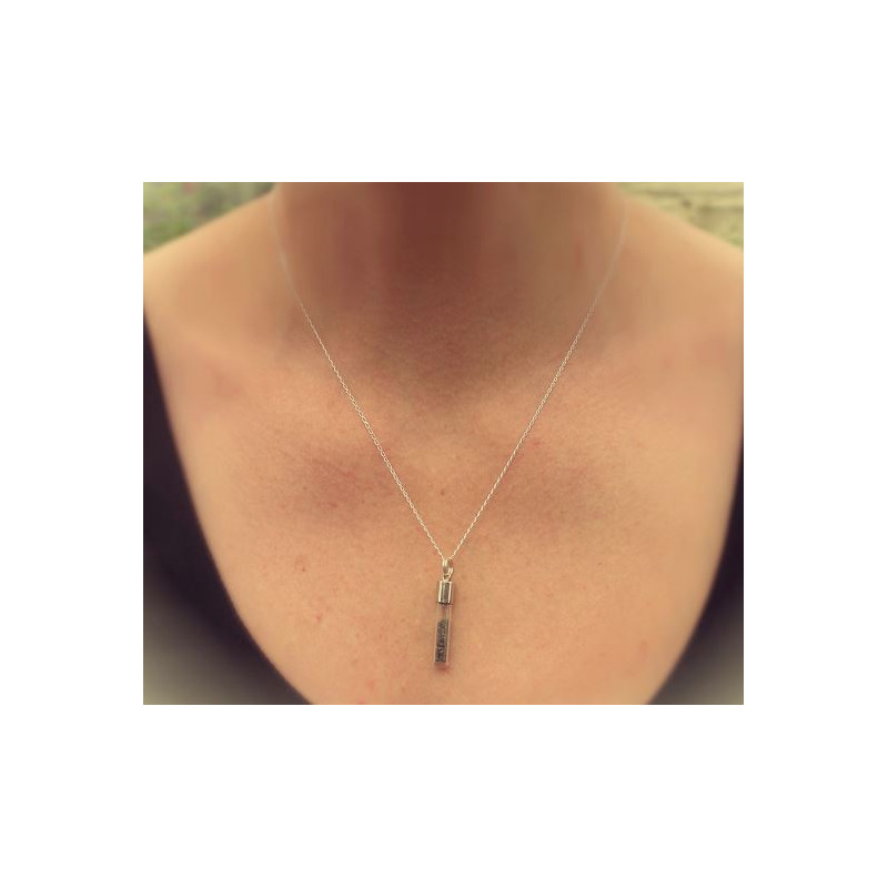 Jurassic Jewellery Meteorites Stardust Meteorite Vial Necklace (Tube)