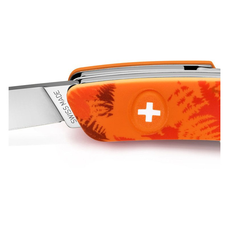 SWIZA Knives C03 Swiss Army Knife, FILIX Camo Fern Orange