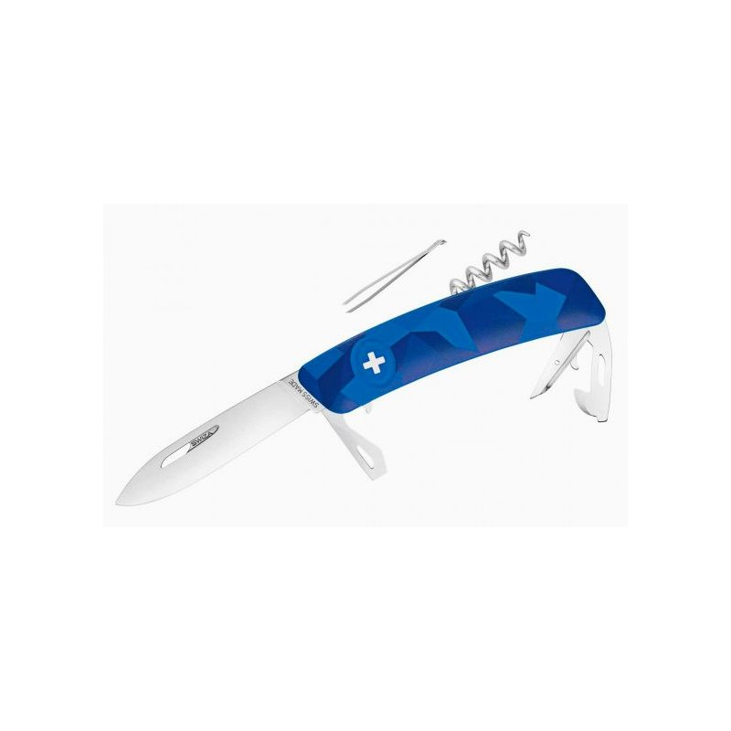 SWIZA Knives C03 Swiss Army Knife, LIVOR Camo Urban Blue