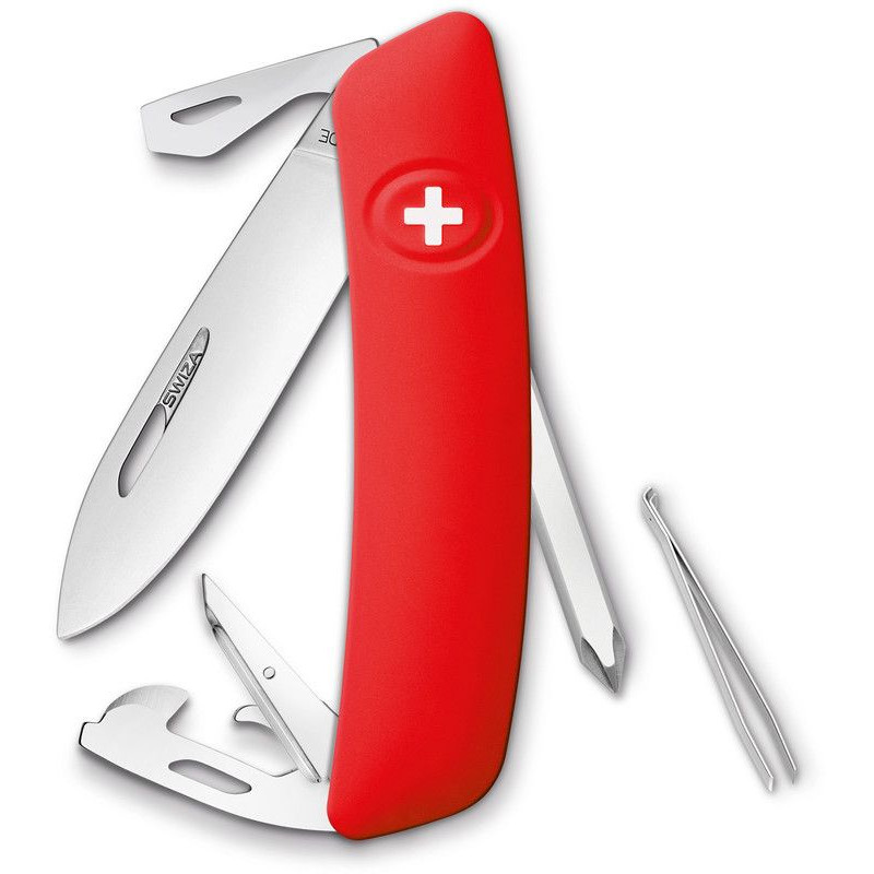 SWIZA Knives D04 Swiss Army Knife, red