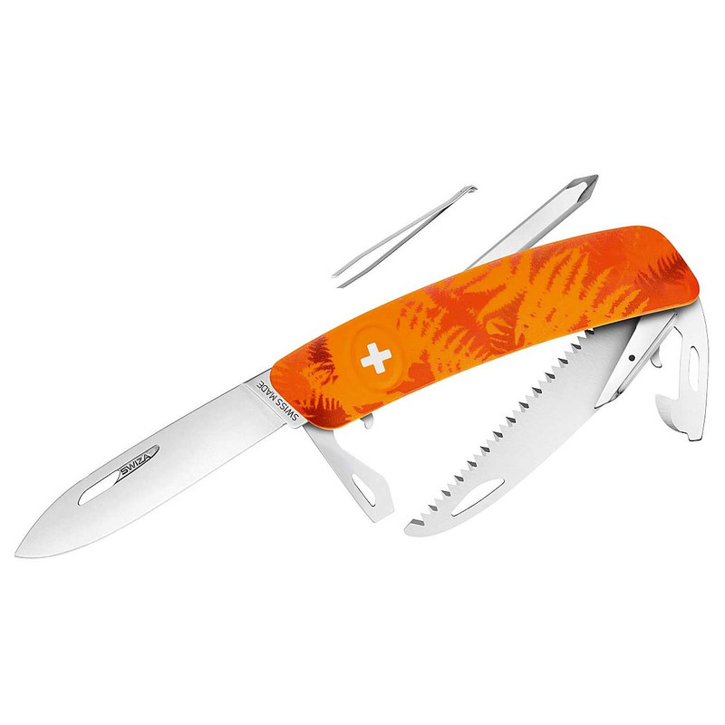 SWIZA Knives C06 Swiss Army Knife, FILIX Camo Fern orange