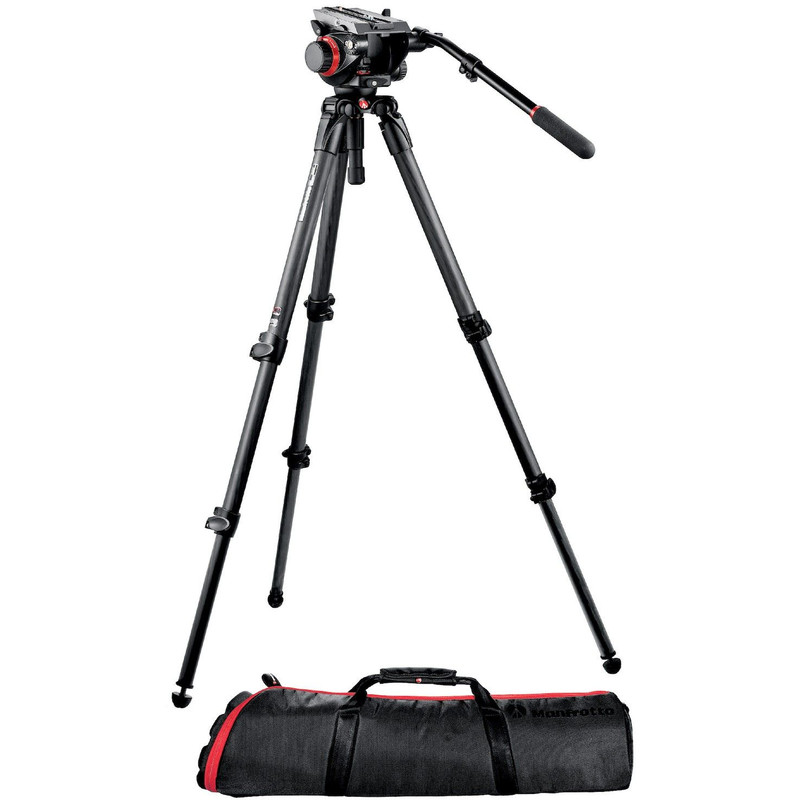 Manfrotto 504HD, 535K tripod with video head and levelling bowl