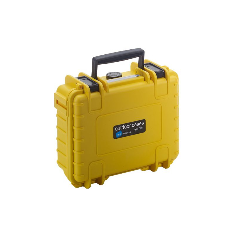 B+W Type 500 case, yellow/foam lined