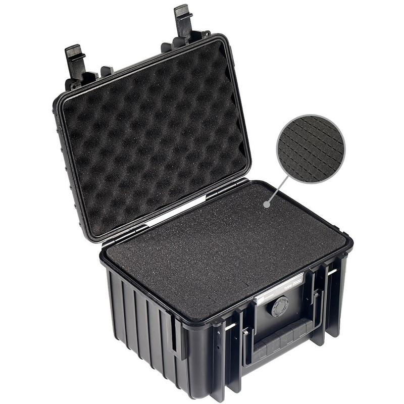 B+W Type 2000 case, black/foam lined