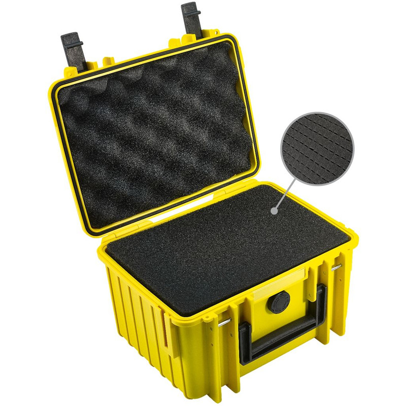 B+W Type 2000 case, yellow/foam lined