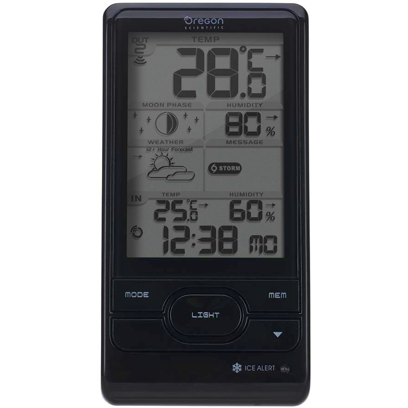 Oregon Scientific BAR 208HG weather station, black