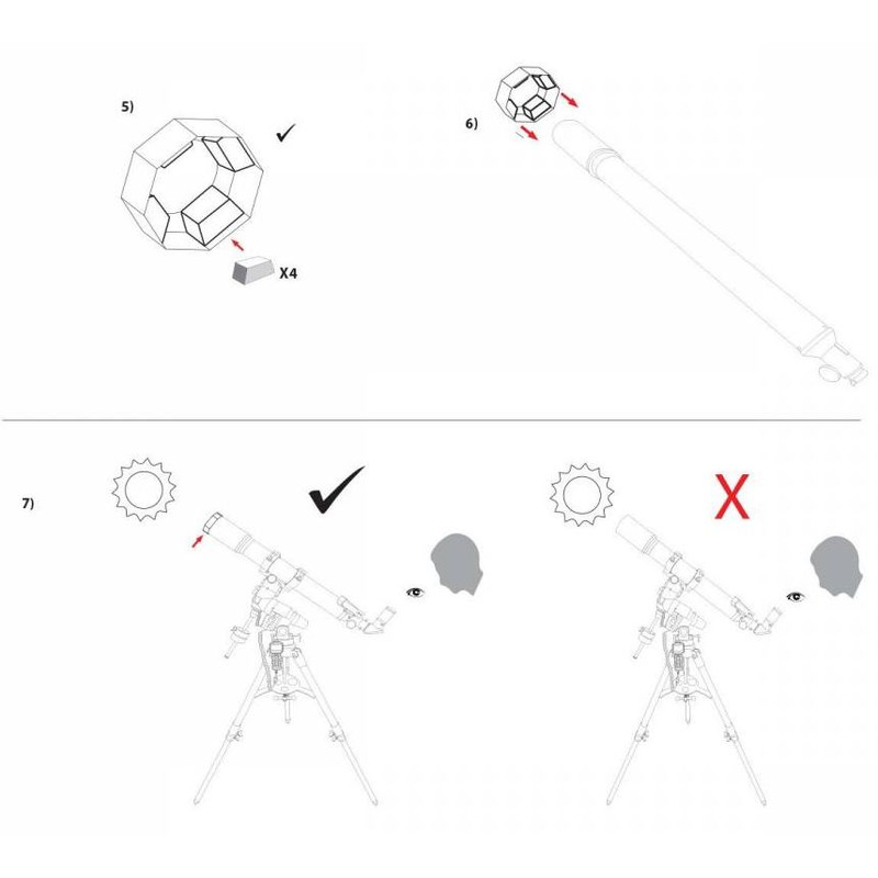 Explore Scientific Solar Filters Sun Catcher sun filter for 150-160mm Newtonians