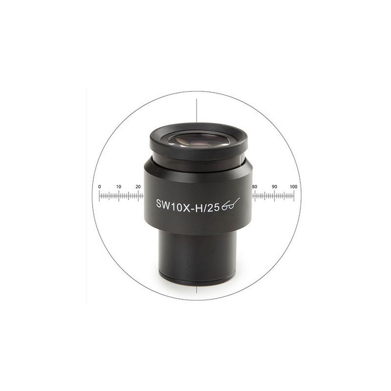 Euromex DX.6010-CM 10X/25mm SWF, micrometer, crosshair, Ø30 mm microscope eyepiece (for Delphi-X)