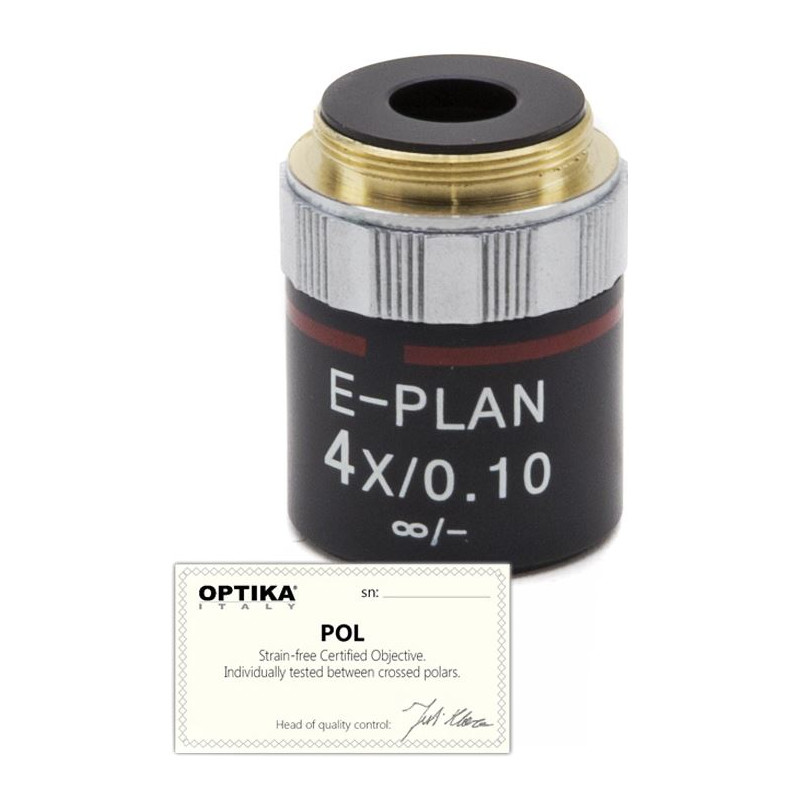 Optika Objective 4x/0.10, infinity, N-plan, POL, M-144P  (B-383POL)