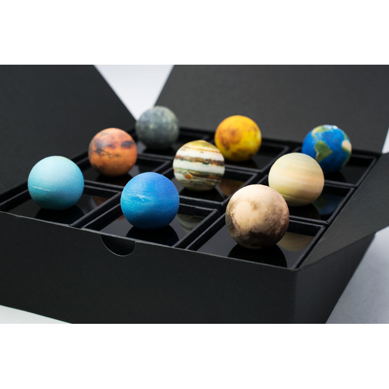 AstroReality Raised relief globe Solar System Mini Set 9 x 3 cm