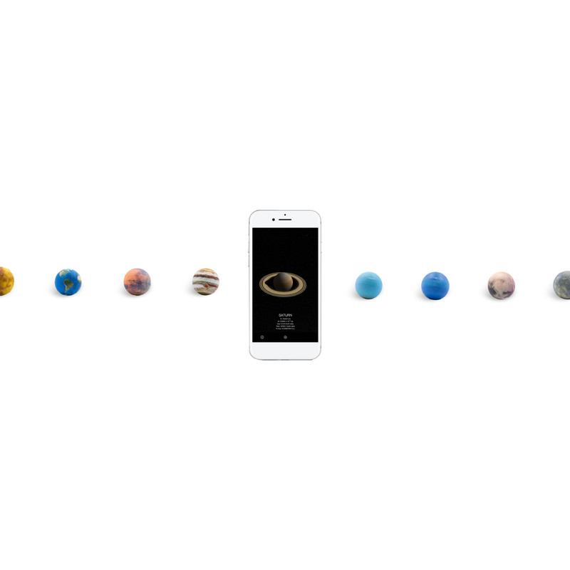 AstroReality Raised relief globe Solar System Mini Set
