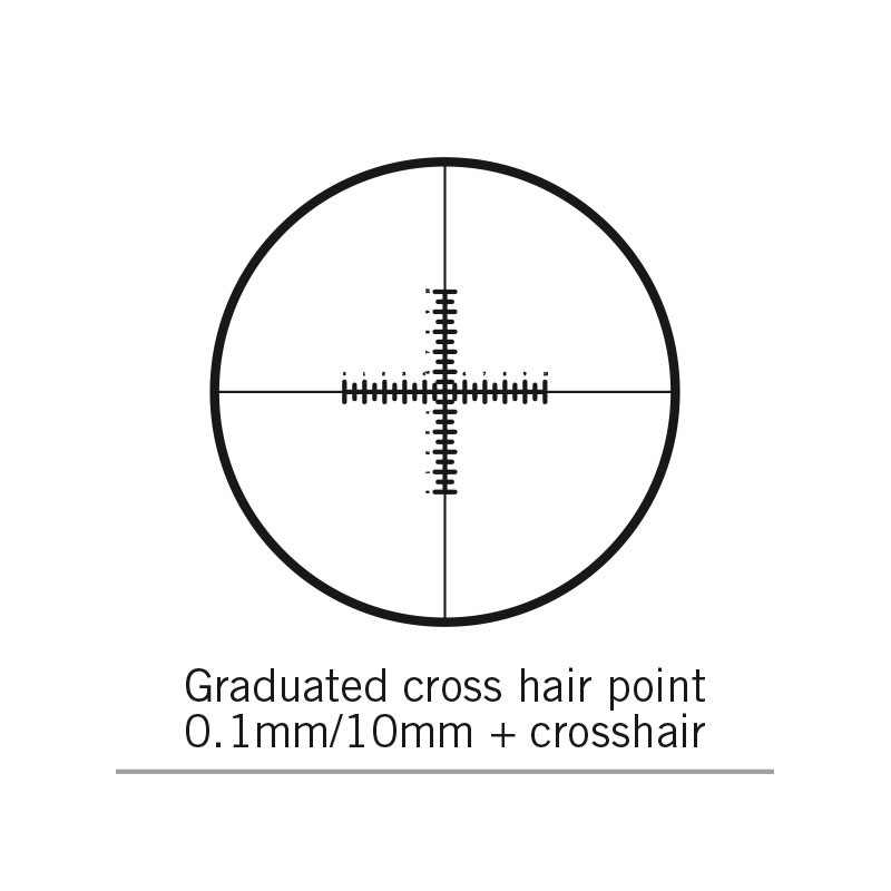 Motic Double reticule microscope eyepiece, 100/10mm, crosshair, Ø25mm ( for SMZ-161)