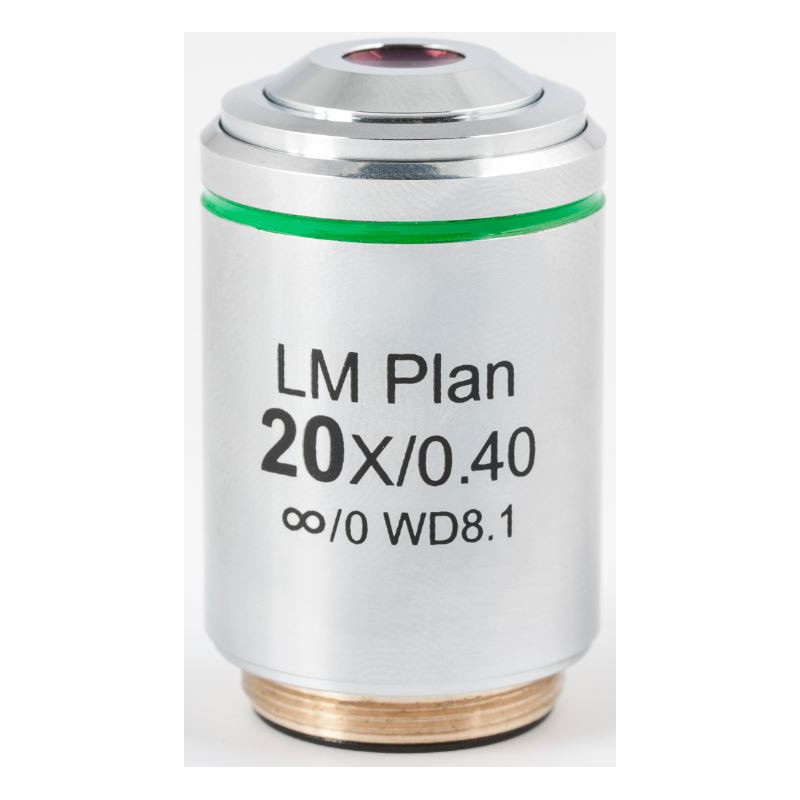 Motic Objective LM PL, CCIS, LM, plan, achro, 20x/0.4, w.d 8.1mm (AE2000 MET)