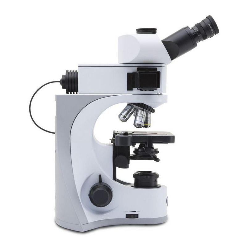 Optika 510LD2, fluorescence, trinocular microscope, 1000x, IOS, blue, green