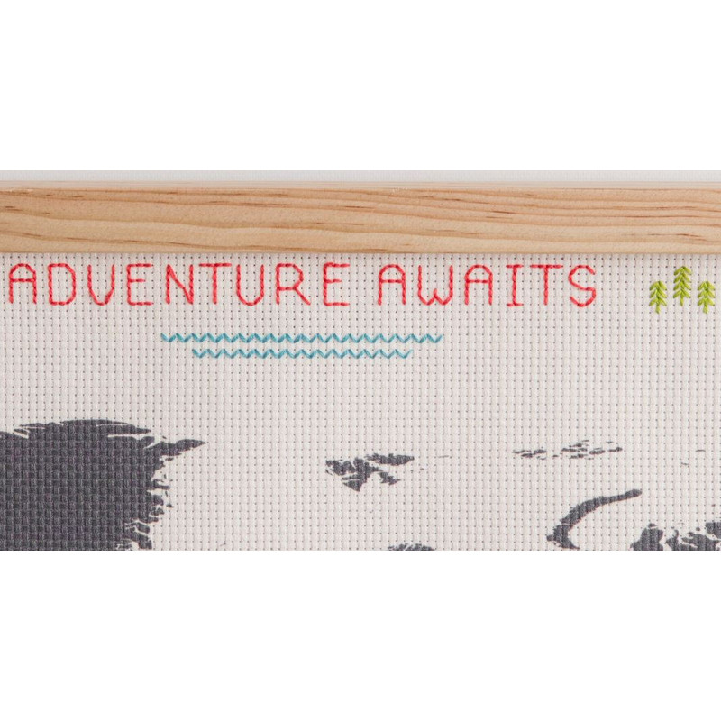 suck UK Cross Stitch Map