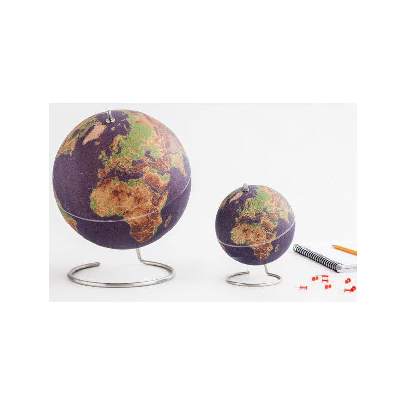 suck UK Coloured cork globe 25cm for pinning