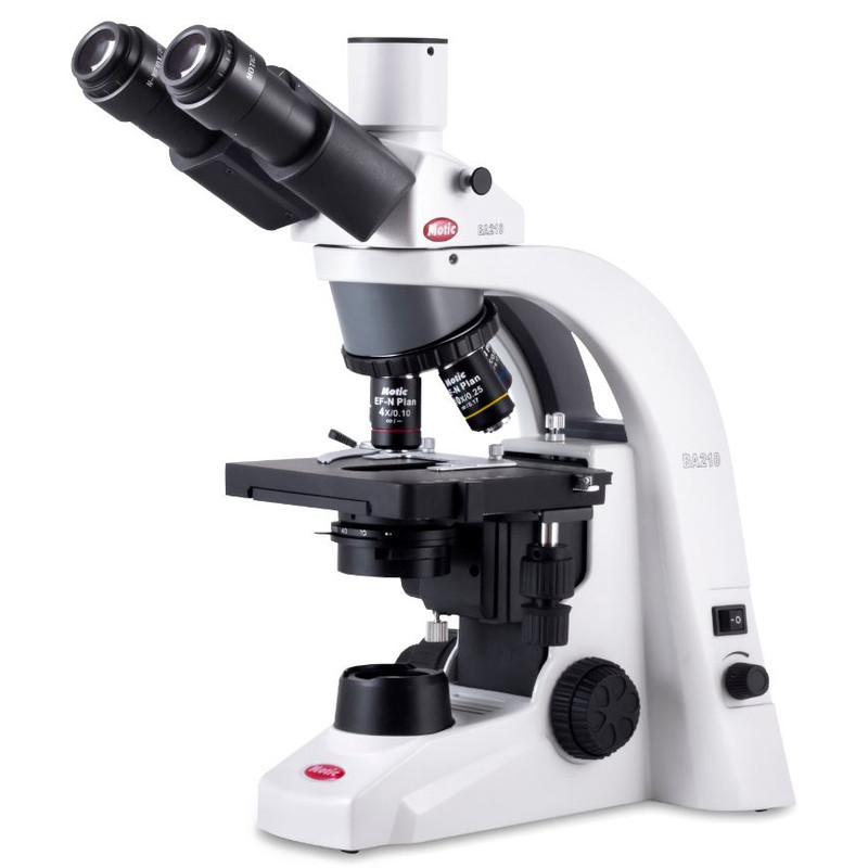 Motic Microscope BA210, LED, 4x-400x, infinity, trino