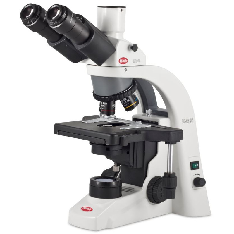Motic Microscope BA210E, ELITE, Halogen, 4x-1000x, infinity, trino