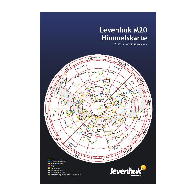 Levenhuk star map, large, M20