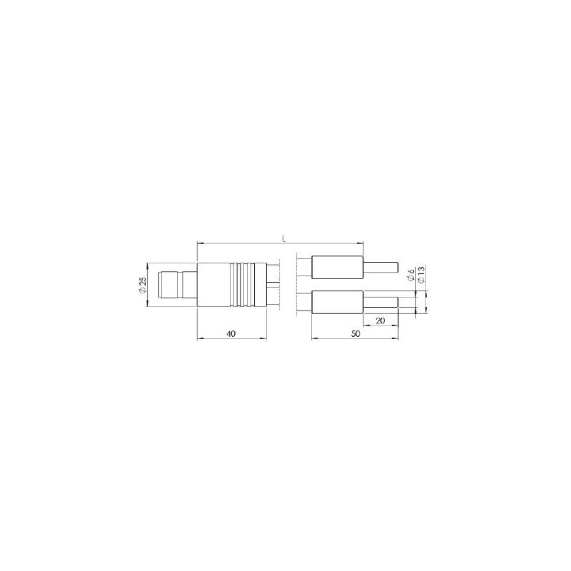 StarLight Opto-Electronics GLF2-1000-4.5, 2 arms, arm length 1000 mm, active diameter 4.5 mm