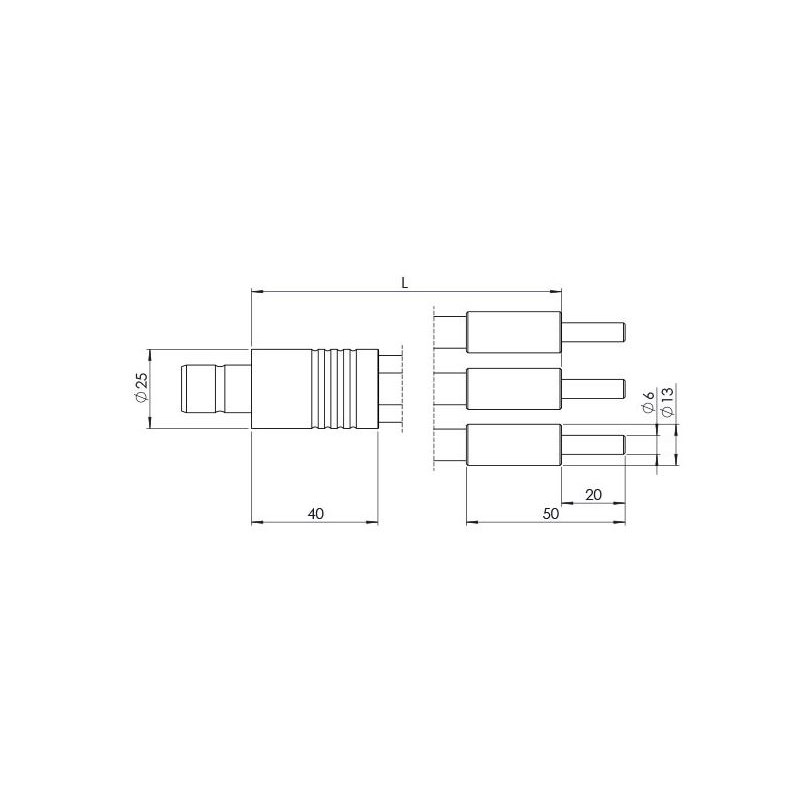 StarLight Opto-Electronics GLF3-1600-4.5, 3 arms, arm length 1600 mm, active diameter 4.5 mm