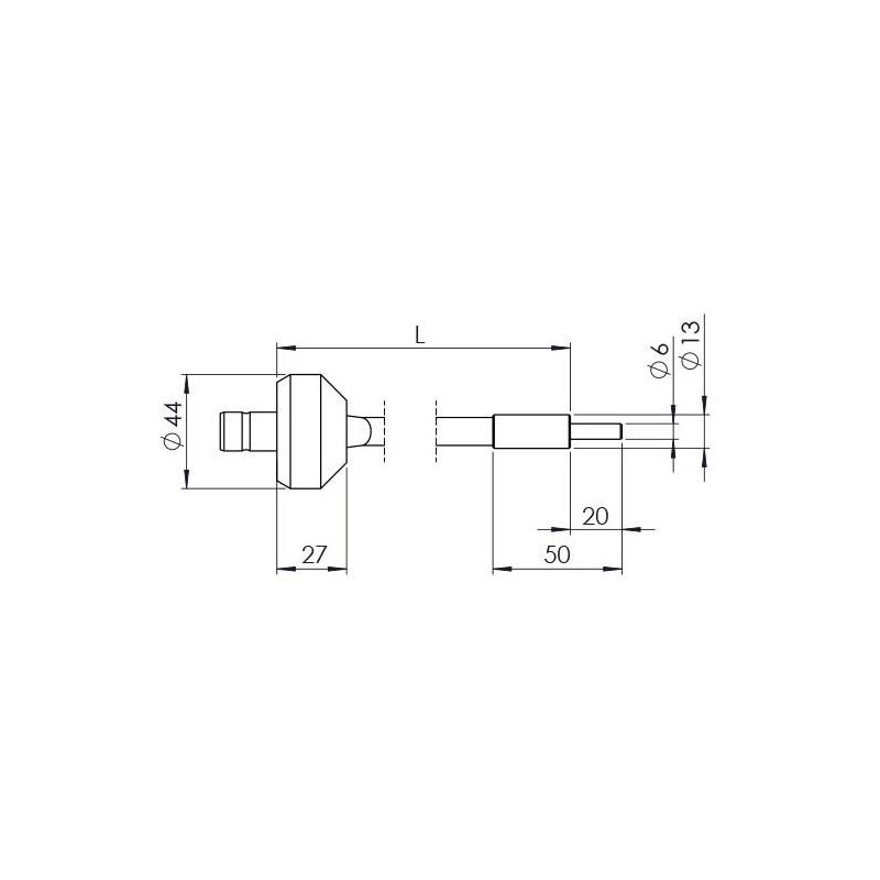 StarLight Opto-Electronics GLS1-600-4.5, 1-armed, arm length 600 mm, active diameter 4.5 mm