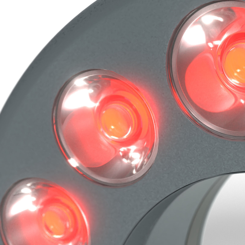 StarLight Opto-Electronics RL12-10s-S4 R, Spot, segmented, red (625nm), Ø 66mm