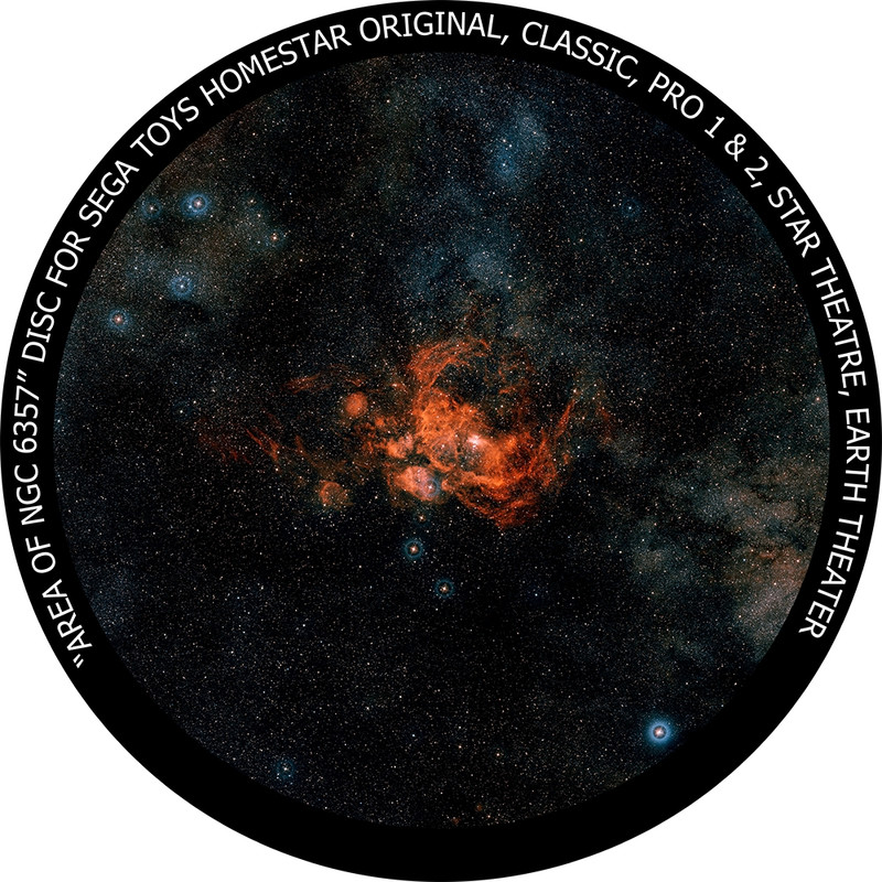 Redmark Disc for the Sega Homestar Planetarium - NGC 6357