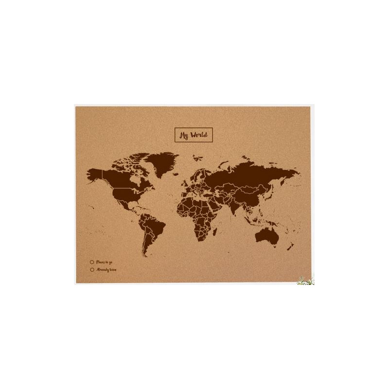 Miss Wood Woody Map Natural Cork XL brown