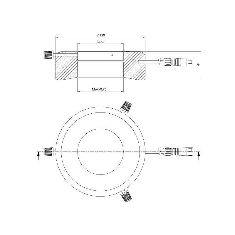 StarLight Opto-Electronics RL12-18s NW, natur-weiß (4.000 K), Ø 66mm