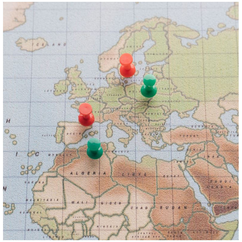 Miss Wood Woody Map Watercolour Physical L