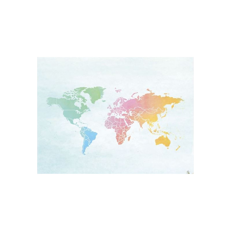 Miss Wood Woody Map Watercolour Splash XL