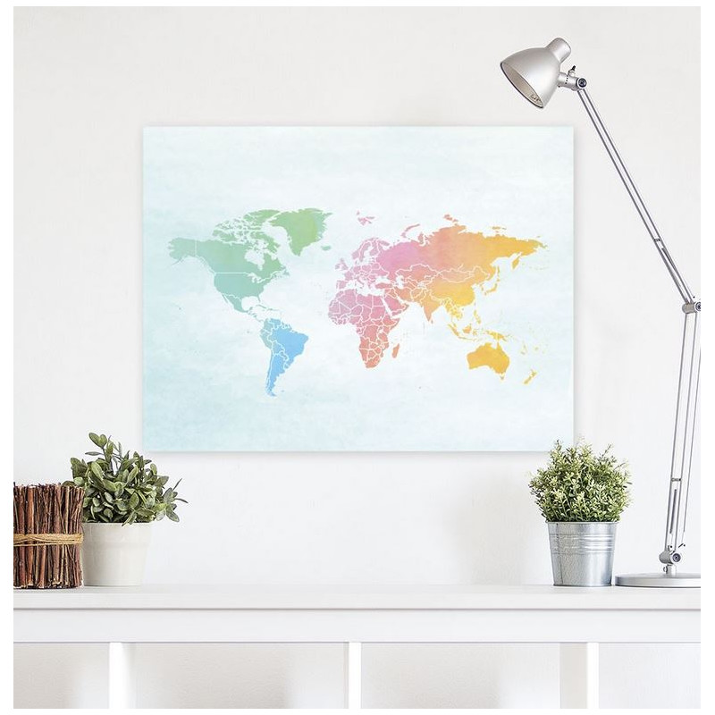 Miss Wood Woody Map Watercolour Splash XL