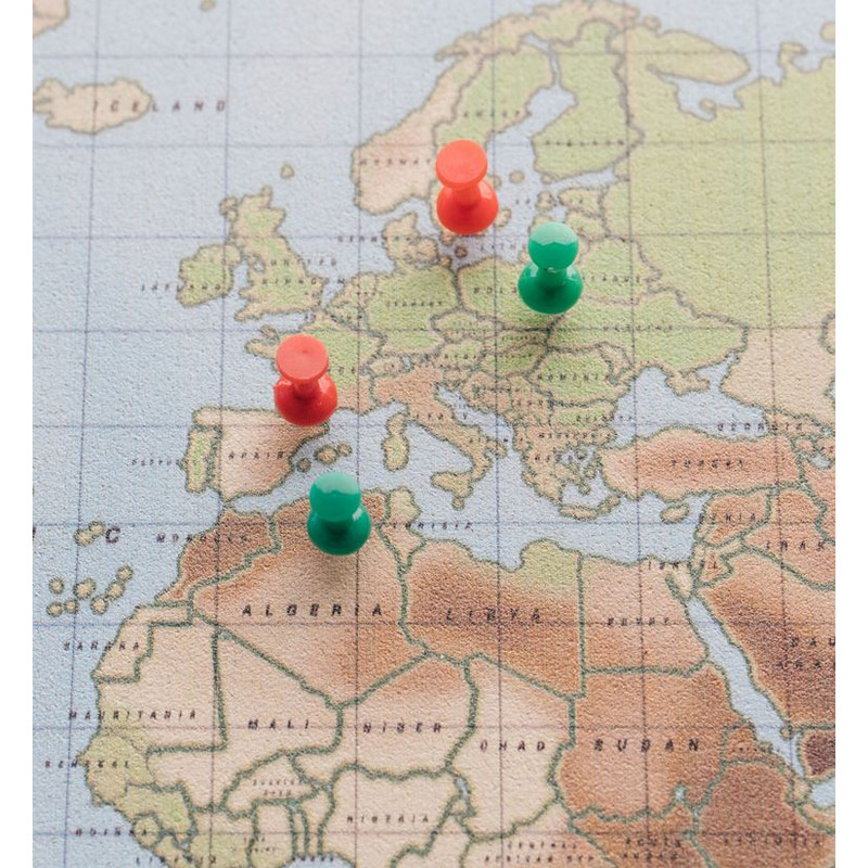 Miss Wood Woody Map Watercolour XL