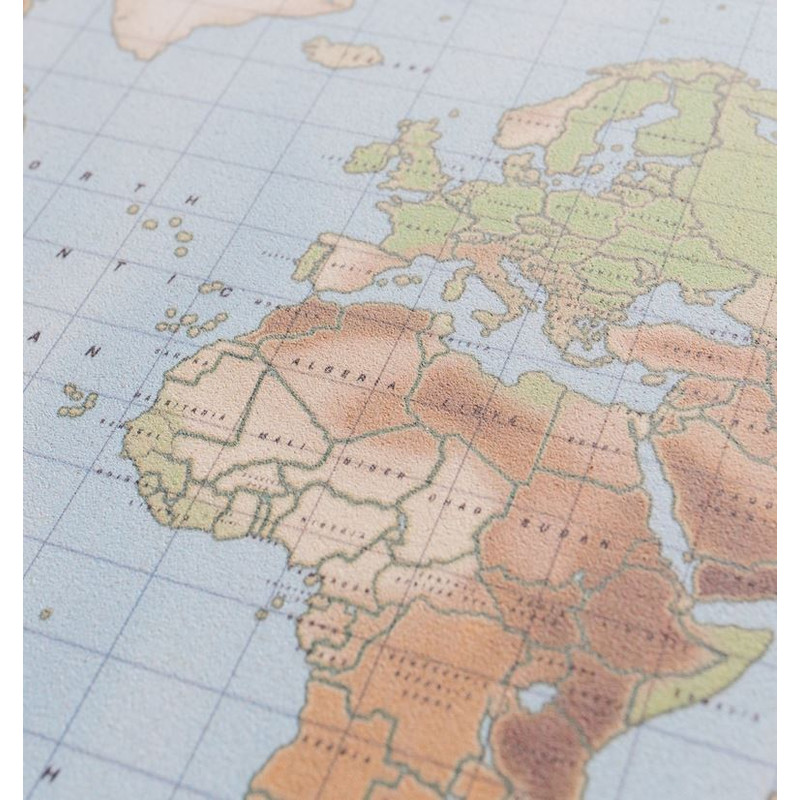 Miss Wood Woody Map Watercolour XL