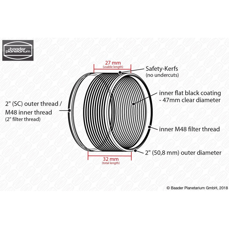 Baader 2" Safety Kerf nosepiece