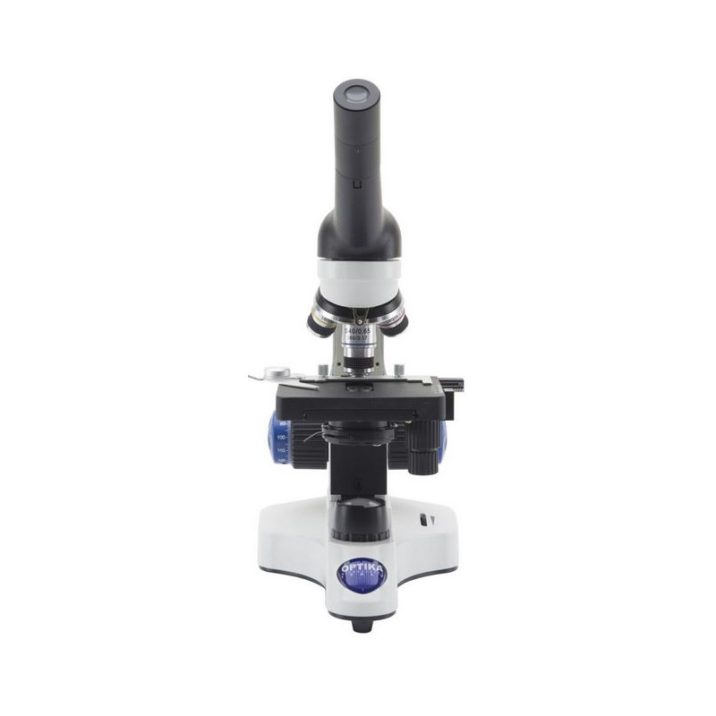 Optika Microscope Mikroskop B-20CR, monokular, LED, mit aufladbaren Akkus