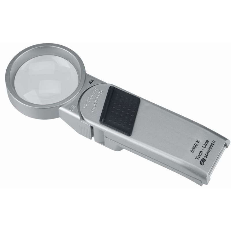Schweizer Tech-Line MODULAR 4x/Ø55mm magnifying glass, aspheric, 6500K