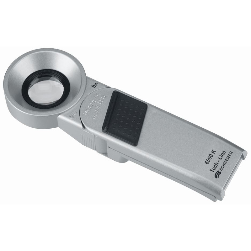 Schweizer Tech-Line MODULAR Magnifying glass 8x/Ø30mm, aplanatic, 6500 K