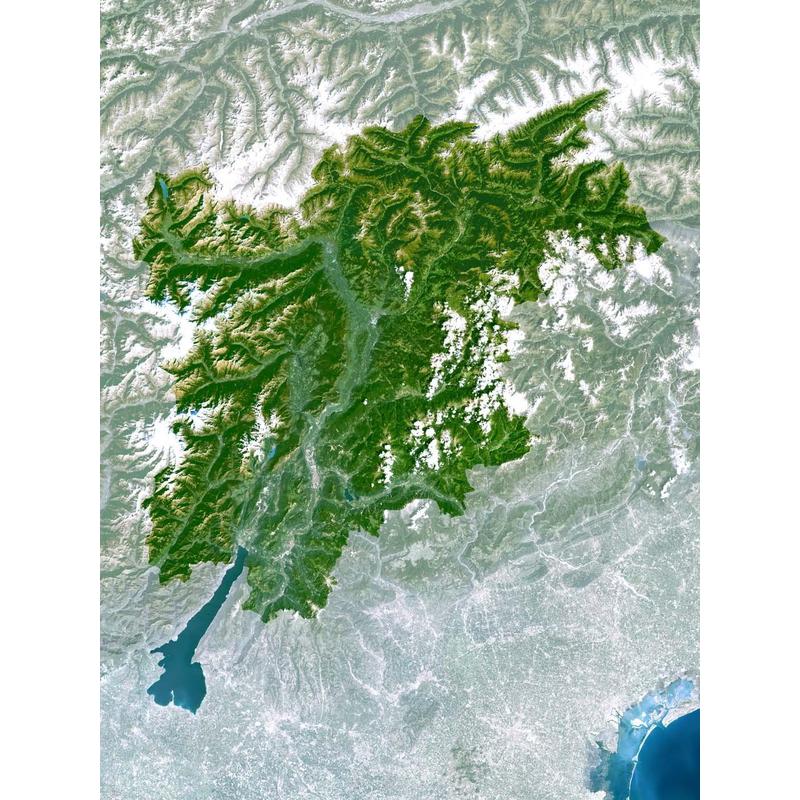 Planet Observer Regional map region Trentino - Alto Adige