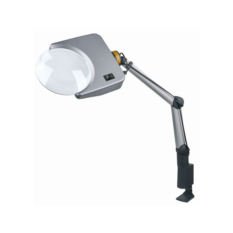 Schweizer Tech-Line LED Bifo 6500K magnifying lamp, 1.75x/4x, Ø202/40mm, bifocal, plano-convex
