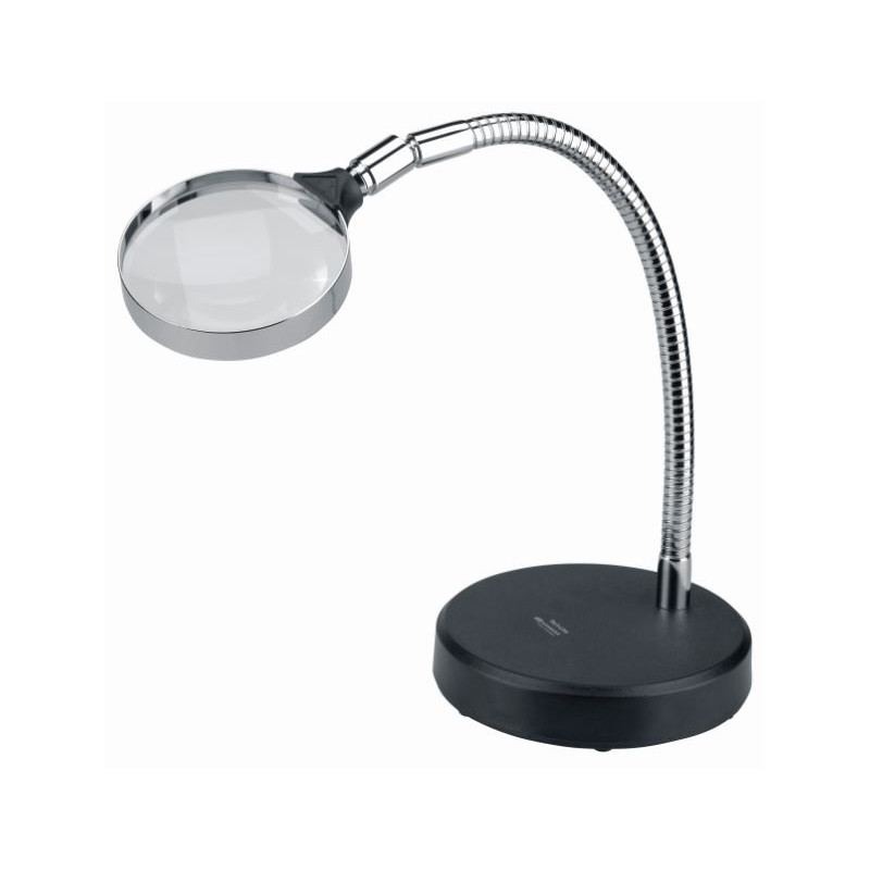 Schweizer Magnifying glass Work magnifier Table stand, 2.5x/Ø90mm, biconvex