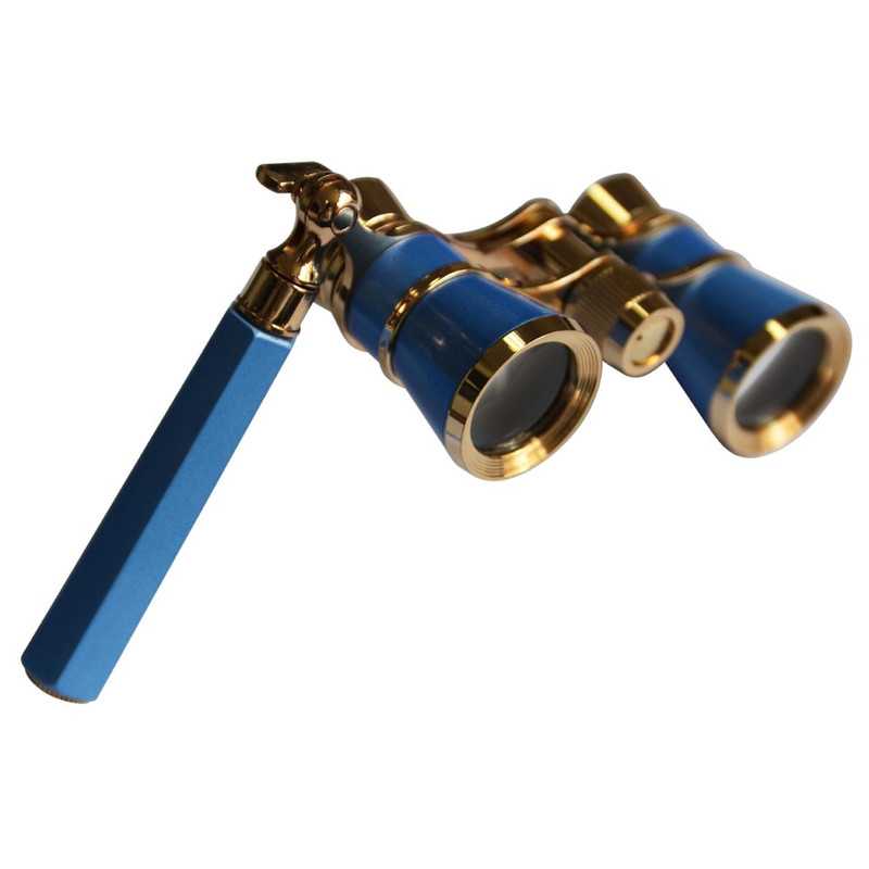 Levenhuk Opera glasses Broadway 3x25 blue with lorgnette