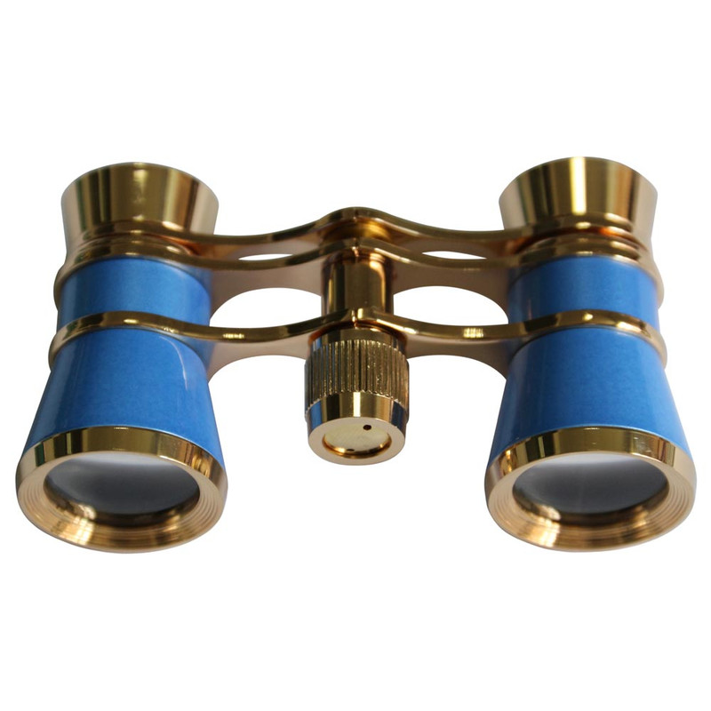 Jumelles D'Opéra Levenhuk Broadway 325E - 3x25, Poignée Télescopique, Doré, Design Vintage Élégant